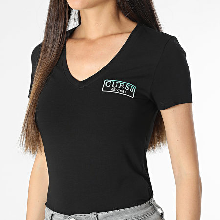 Guess - Camiseta de mujer W3YI38-J1314 Negro