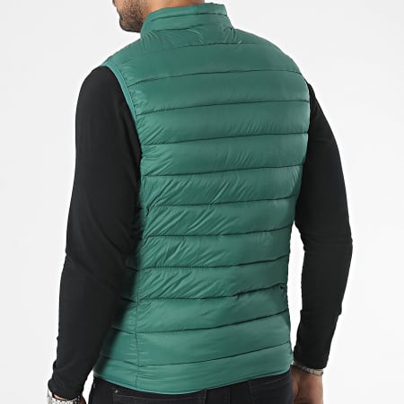 Kymaxx - Cappotto verde senza maniche