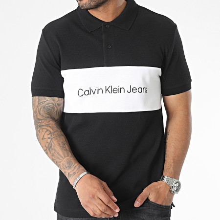 Calvin Klein - Polo Manches Courtes 3815 Noir Blanc