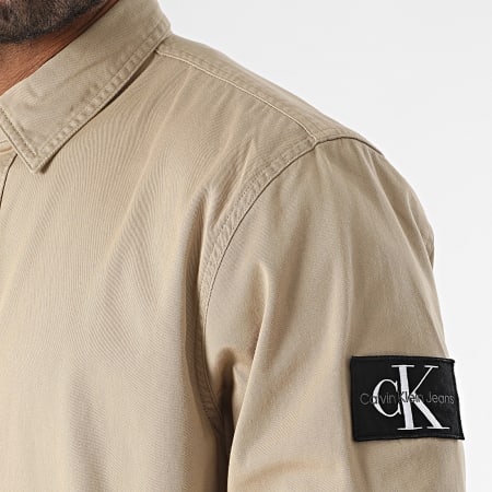 Calvin Klein - Monologo Relax Badge Overshirt 3255 Beige