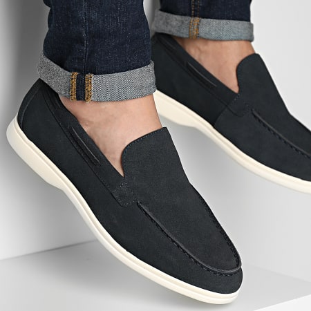 Mocasines azul marino deals