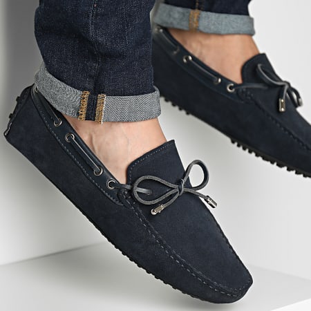 Zapatos Casuales De Cuero Hombre Greenbay Azul GREENBAY