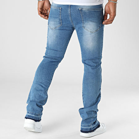 Ikao - Jeans flare in denim blu
