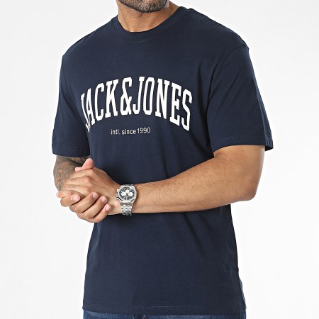 Jack And Jones - Tee Shirt Josh Bleu Marine