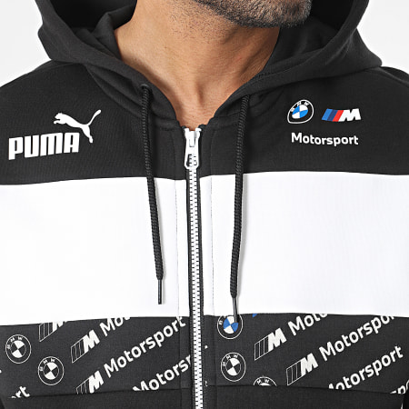 Puma BMW - Felpa con zip - black/nero 