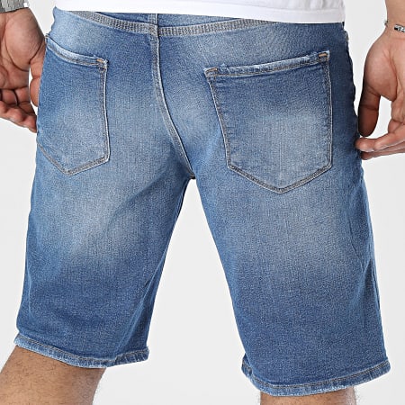 Uniplay - Pantaloncini di jeans blu in denim