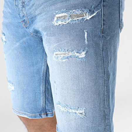 Uniplay - Pantaloncini di jeans blu in denim