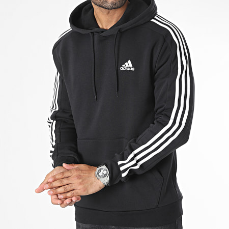 Adidas Sportswear - IB4028 Felpa con cappuccio nera