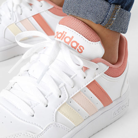 Adidas Sportswear - Hoops 3.0 Sneaker alte da donna IG7893 Footwear White Wonder Clay Wonder Quartz