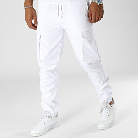 ADJ - Pantaloni cargo bianchi