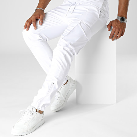 ADJ - Pantalon Cargo Blanc