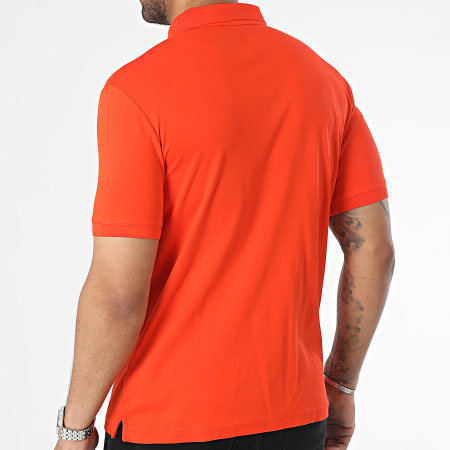 Calvin Klein - Polo Manches Courtes Slim Smooth Cotton 1657 Orange