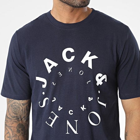 Jack And Jones - Tee Shirt Warrior Bleu Marine