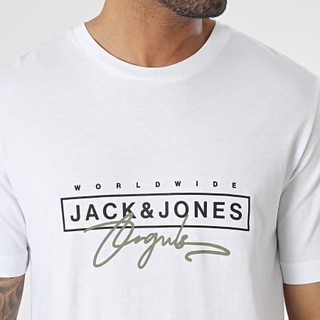 Jack And Jones - Maglietta con marchio Splash bianco