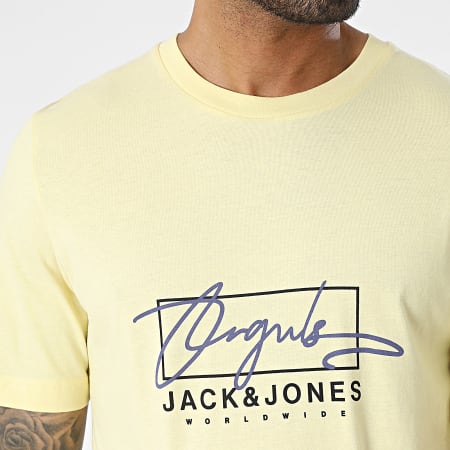 Jack And Jones - Tee Shirt Splash Branding Jaune