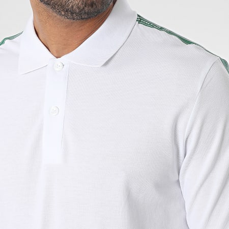 Jack And Jones - Polo Manches Courtes A Bandes Spirit Tape Blanc