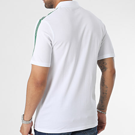 Jack And Jones - Polo Manches Courtes A Bandes Spirit Tape Blanc