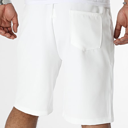 Aarhon - Pantalones cortos de jogging blancos