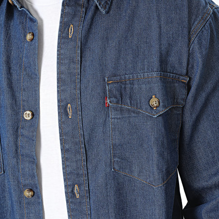 Levi's - A1919 Camicia jeans a maniche lunghe in denim blu