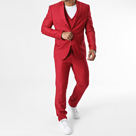 Mackten - Costume 3 Pièces Rouge - LaBoutiqueOfficielle.com