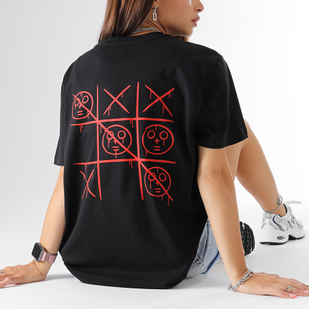 Sale Môme Paris - Camiseta Mujer Morpion Negro Rojo