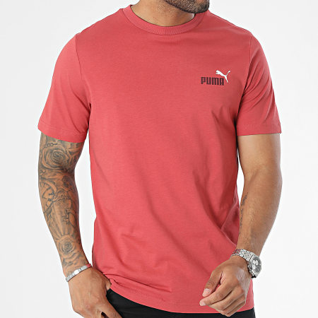 Puma - Camiseta Essential Small Logo 674470 Rojo