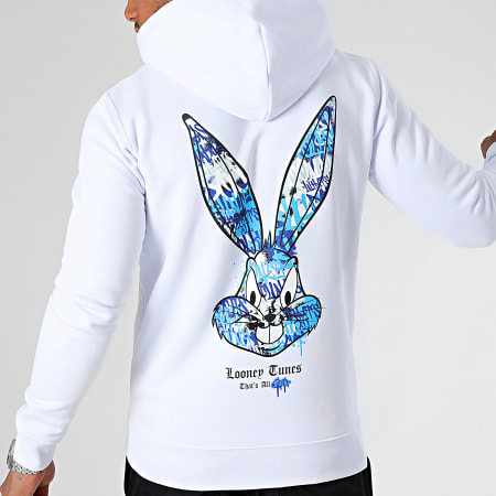 Looney Tunes - Bugs Bunny Graff Milano Felpa con cappuccio bianco