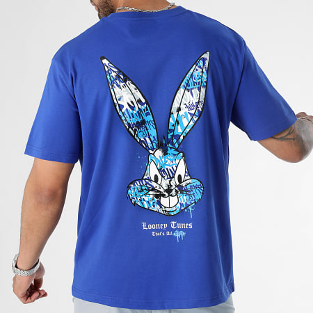 Looney Tunes - Tee Shirt Oversize Large Bugs Bunny Graff Milano Blu Royal