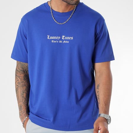 Looney Tunes - Tee Shirt Oversize Large Taz Graff Milano Royal Blue