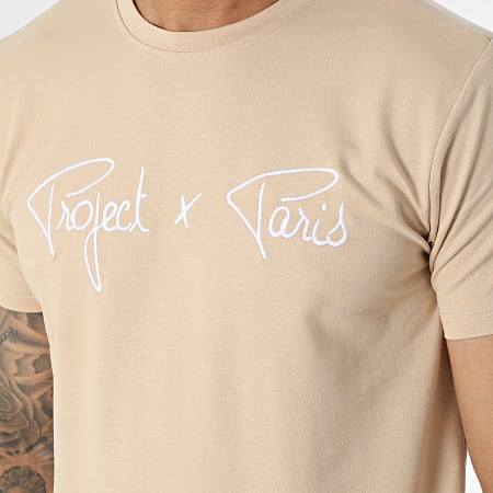 Project X Paris - Conjunto de camiseta y pantalón corto 1910076 2340014 Beige