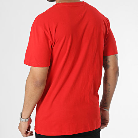 Tommy Jeans - Tee Shirt Classic Linear 6878 Rouge