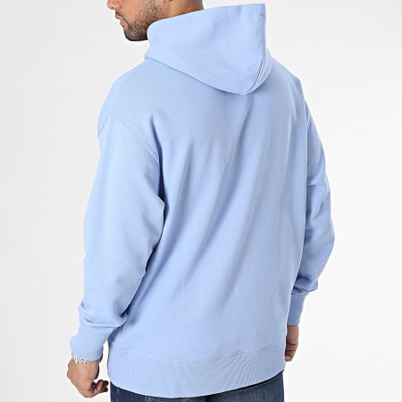 Tommy Jeans - Sweat Capuche Relax Badge 6369 Bleu Clair