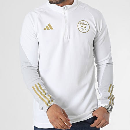 Adidas Sportswear - Maglietta a maniche lunghe con strisce FAF 22 HF1457 Beige chiaro