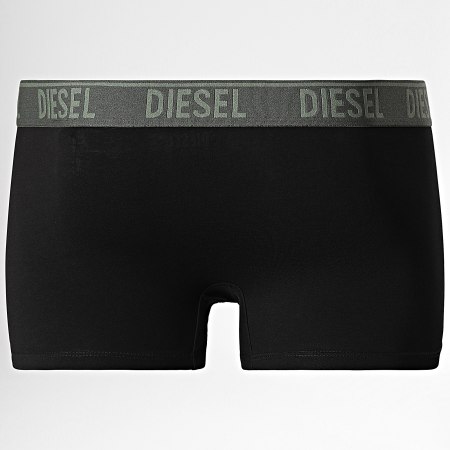 Diesel - Juego de 3 bóxers Damien 00ST3V-0WCAS Negro Caqui Verde Camuflaje