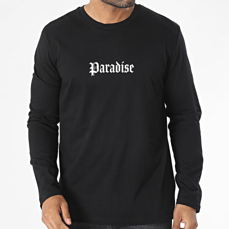 Luxury Lovers - Tee Shirt Manches Longues Paradise III Noir