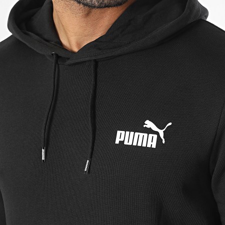 Puma - Sudadera con capucha Essential Logo pequeña 586692 Negro