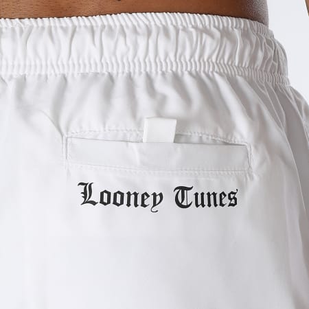 Looney Tunes - Pantaloncini da bagno Taz Graff Bianco