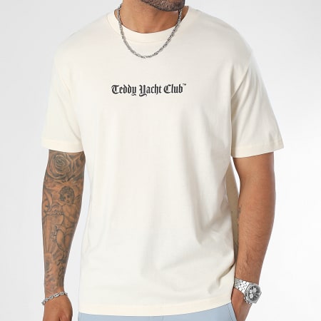 Teddy Yacht Club - Camiseta Oversize Large Art Series Dripping Beige