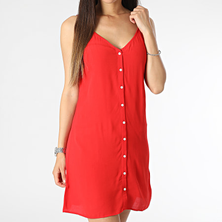 Tommy Jeans - Robe Femme Button Through 5897 Rouge