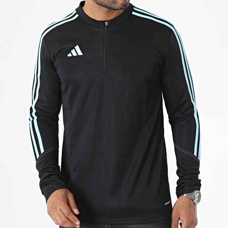 Adidas Sportswear - Sweat Col Zippé A Bandes Tiro23 IL9550 Noir