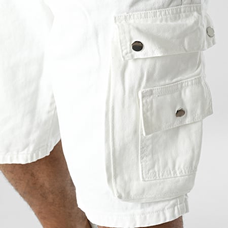Black Industry - Pantaloncini Cargo Jean bianchi
