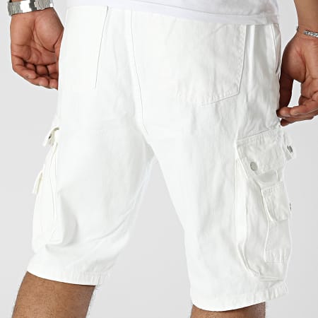 Black Industry - Pantaloncini Cargo Jean bianchi