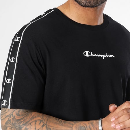 Champion - Camiseta de rayas 218472 Negro