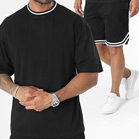 Ensemble 2 Pièces Homme T-shirt + Short – Coton/polyester – Décontracté, Sport, Plage – Multiples Tailles Et Couleurs