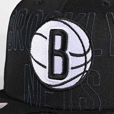 New Era - Casquette Snapback 9Fifty NBA Draft Brooklyn Nets Gris Noir