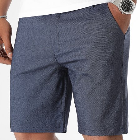LBO - Lote de 2 pantalones cortos chinos 1070521 Azul marino Gris jaspeado