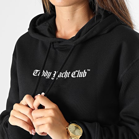Teddy Yacht Club - Sweat Capuche Femme Art Series Noir