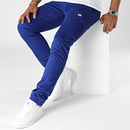 Tommy Jeans - Scanton Dobby Slim Cargo Pants 4484 blu reale