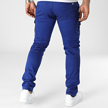 Tommy Jeans - Pantalon Cargo Slim Scanton Dobby 4484 Bleu Roi