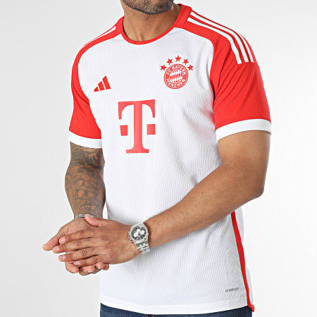 Adidas Sportswear - Maglietta del Bayern Monaco IJ7442 Bianco Rosso